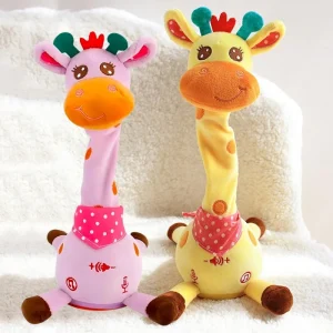 Dansande och talande giraffe gosedjur som upprepar vad du säger, svänger, lyser och spelar 10 sånger 13 Dansande och talande giraffe gosedjur som upprepar vad du säger, svänger, lyser och spelar 10 sånger