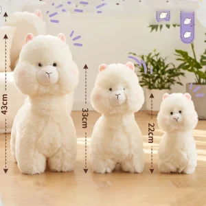 Alpaca gosedjur som plyschkudde, söt och kawaii style, lyckobringande stil, 22–45 cm 10 Alpaca gosedjur som plyschkudde, söt och kawaii style, lyckobringande stil, 22–45 cm