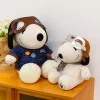 Snoopy panda gosedjur och plyschkudde med pilot- eller reparatörsmotiv i kawaii-stil 16 Snoopy panda gosedjur och plyschkudde med pilot- eller reparatörsmotiv i kawaii-stil