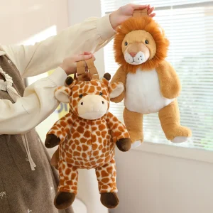 Söt mjuk kawaii-ryggsäck för skolan med sengångare, lejon, får, lemur, giraff, kanin, hjort eller elefant 15 Söt mjuk kawaii-ryggsäck för skolan med sengångare, lejon, får, lemur, giraff, kanin, hjort eller elefant
