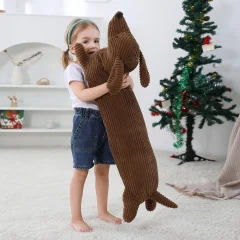 Dachshund som hundgosedjur, lång kroppskudde med söt och rolig stil, 50–110 cm