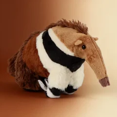 Anteater gosedjur med naturtrogen skogslook, gulligt uttryck och storlek, 22 cm