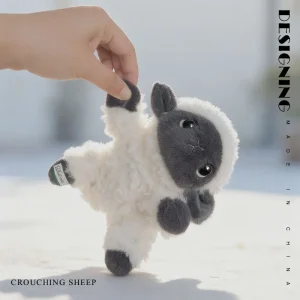 Valais Blacknose-får och lamm, mjuk kawaii-nyckelring som väskhänge med svart ansikte 12 Valais Blacknose-får och lamm, mjuk kawaii-nyckelring som väskhänge med svart ansikte