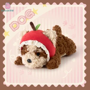 Sött hund gosedjur i kawaii-stil för samling, sovsällskap och födelsedagspresent