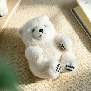 Björn gosedjur som björnkudde, kawaii och fluffig, plyschkudde stil, 15–30 cm