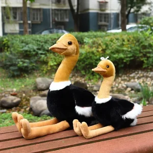 Naturtroget ostrich gosedjur som mjuk fågelkudde, söt present för barn, 40–50 cm 10 Naturtroget ostrich gosedjur som mjuk fågelkudde, söt present för barn, 40–50 cm