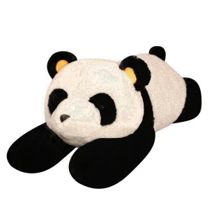 Mjukt panda som björn gosedjur, 50 cm stor sovkudde i tecknad stil som barnpresent