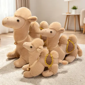 Brunt camel gosedjur med sadel, söt naturtrogen design för hemdekoration, 35–45 cm 8 Brunt camel gosedjur med sadel, söt naturtrogen design för hemdekoration, 35–45 cm