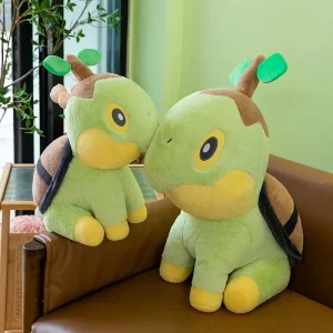 Pokémon Turtwig gosedjur som stor sköldpaddakudde i gullig anime-stil, 35–80 cm 9 Pokémon Turtwig gosedjur som stor sköldpaddakudde i gullig anime-stil, 35–80 cm