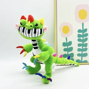 Poppy Playtime Pianosaurus dinosaurie gosedjur med pianotänder och monsterdesign