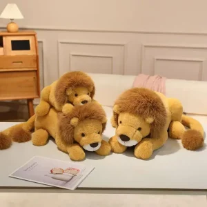 Kawaii lejon gosedjur som tecknad animefigur och söt, rolig kudde, födelsedagspresent