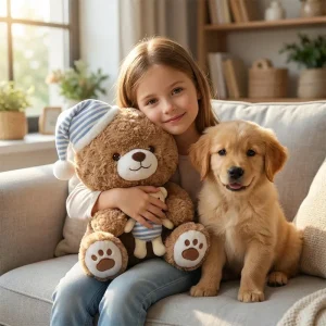 Kawaii björn gosedjur med godnattmotiv, mjuk nalle som födelsedagspresent, 25–35 cm 8 Kawaii björn gosedjur med godnattmotiv, mjuk nalle som födelsedagspresent, 25–35 cm