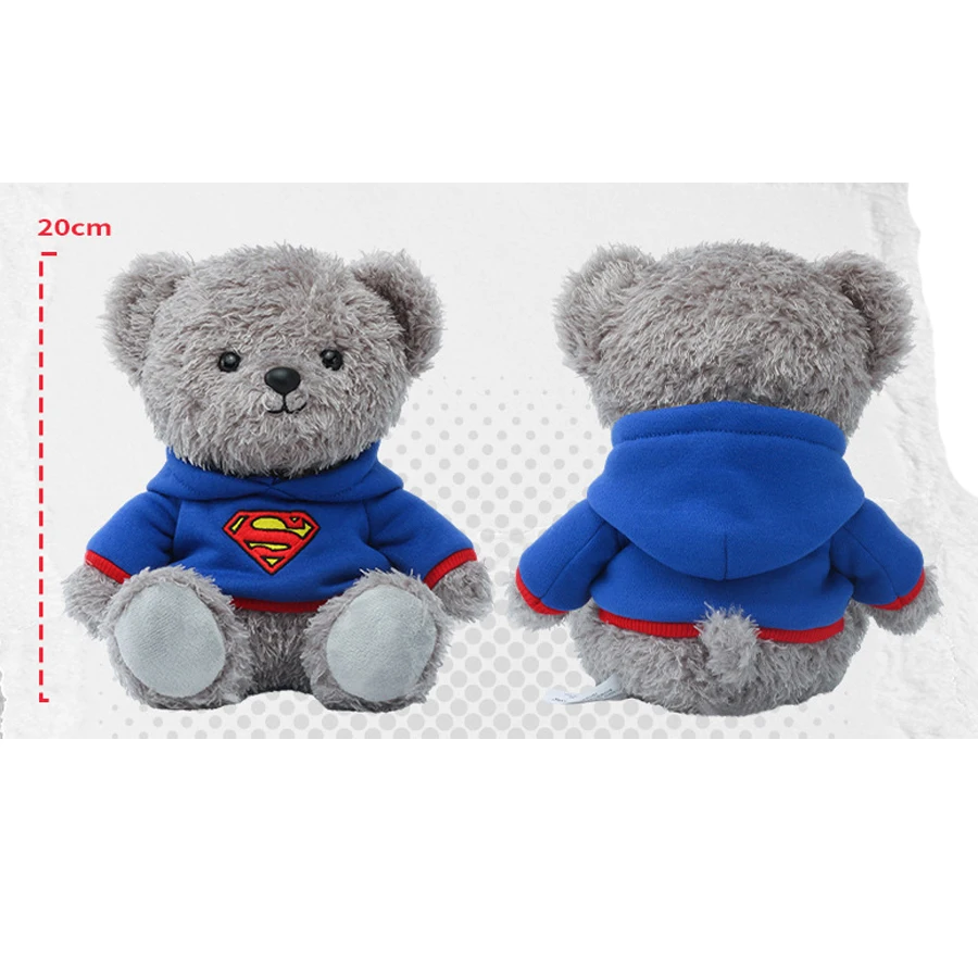 Björn gosedjur från DC Comics med Batman och Superman i klassisk hjältestil, 20 cm 8 Björn gosedjur från DC Comics med Batman och Superman i klassisk hjältestil, 20 cm - Bild 8