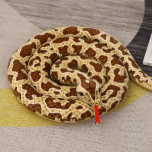 Python gosedjur, lång och jättestor med realistisk design i gyllene ton, 200 cm 8 Python gosedjur, lång och jättestor med realistisk design i gyllene ton, 200 cm