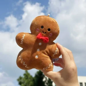 Gingerbread man som nyckelring, söt och Chocolate cookie design, 17 cm