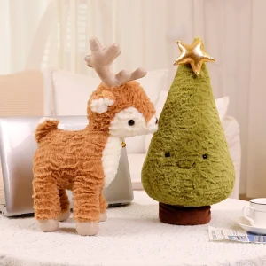 Hjort gosedjur, Christmas tree design och kawaii style, 30–50 cm 9 Hjort gosedjur, Christmas tree design och kawaii style, 30–50 cm