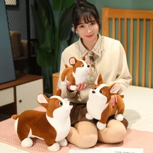 Corgi som hund gosedjur, mjuk kudde i kawaii och tecknad stil, söt present för barn 12 Corgi som hund gosedjur, mjuk kudde i kawaii och tecknad stil, söt present för barn