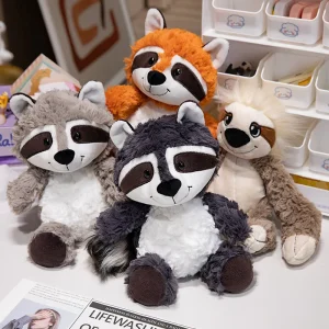 Tvättbjörn gosedjur, kawaii (söt) style och mjuk, sloth design även sengångare, 25 cm 14 Tvättbjörn gosedjur, kawaii (söt) style och mjuk, sloth design även sengångare, 25 cm