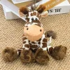 Giraffe gosedjur med söt design, mjukt djungeldjur för hem och soffa, 28 cm