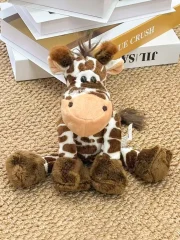 Giraffe gosedjur med söt design, mjukt djungeldjur för hem och soffa, 28 cm