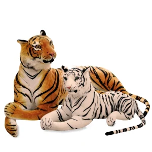 Stort tiger gosedjur i naturtrogen sibirisk design, 30–110 cm, för barnpresent