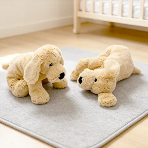 Hund gosedjur, Simulated hund design och Adorable, golden retriever gullig kawaii