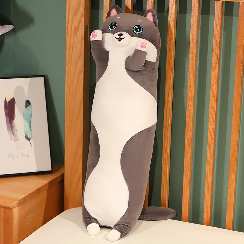 Katt gosedjur i form av lång Shiba Inu-hund, mjuk kudde med Corgi och Chai, 50–150 cm 13 Katt gosedjur i form av lång Shiba Inu-hund, mjuk kudde med Corgi och Chai, 50–150 cm - Bild 13