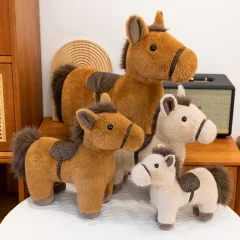 1/3/5-pack mjuka ponnyleksaker med söt design för hästens år, gåva och sovrumsdekor