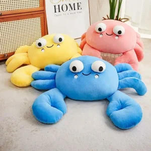 Handgjort crab gosedjur som kudde, gulligt och tecknat i anime-stil, 28–50 cm 10 Handgjort crab gosedjur som kudde, gulligt och tecknat i anime-stil, 28–50 cm