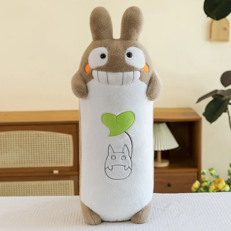 Totoro-kudde med stort leende, söt tecknad karaktärsdesign och mjuk lång form 7 Totoro-kudde med stort leende, söt tecknad karaktärsdesign och mjuk lång form - Bild 7