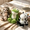 Lejon och groda gosedjur i kawaii-stil som tecknad plyschkudde med springmotiv, 30 cm 15 Lejon och groda gosedjur i kawaii-stil som tecknad plyschkudde med springmotiv, 30 cm