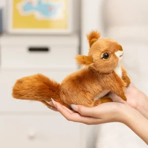 Squirrel gosedjur, verklighetstrogen och mjuk, mjukt ekorre realistisk naturtrogen