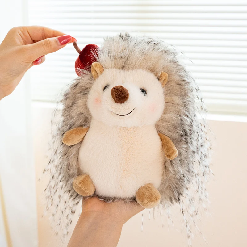 Hedgehog som plyschkudde, Chubby och kawaii, rund hedgehogmotiv long haired, 23–43 cm 5 Hedgehog som plyschkudde, Chubby och kawaii, rund hedgehogmotiv long haired, 23–43 cm - Bild 5