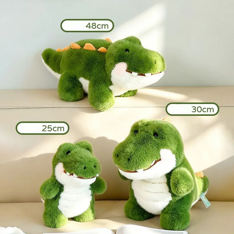 Krokodil gosedjur som fluffig kudde i grön kawaii-stil med sött uttryck, 25–48 cm 6 Krokodil gosedjur som fluffig kudde i grön kawaii-stil med sött uttryck, 25–48 cm - Bild 6