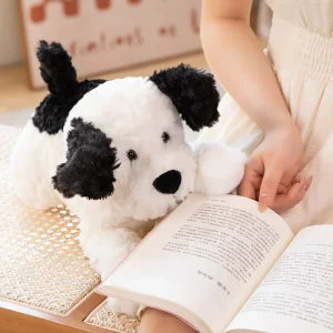 Sött hund gosedjur som mjuk kramkudde för barn, 35–55 cm, jul- eller födelsedagspresent