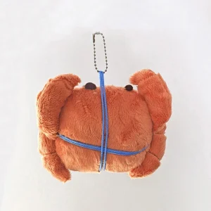 Chiikawa-figur från japansk anime i krabbdräkt, mjuk nyckelring och väskhänge för samling