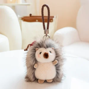 Lejon som nyckelring, söt and adorable och Mini, igelkottar mjuk fluffig ryggsäcken