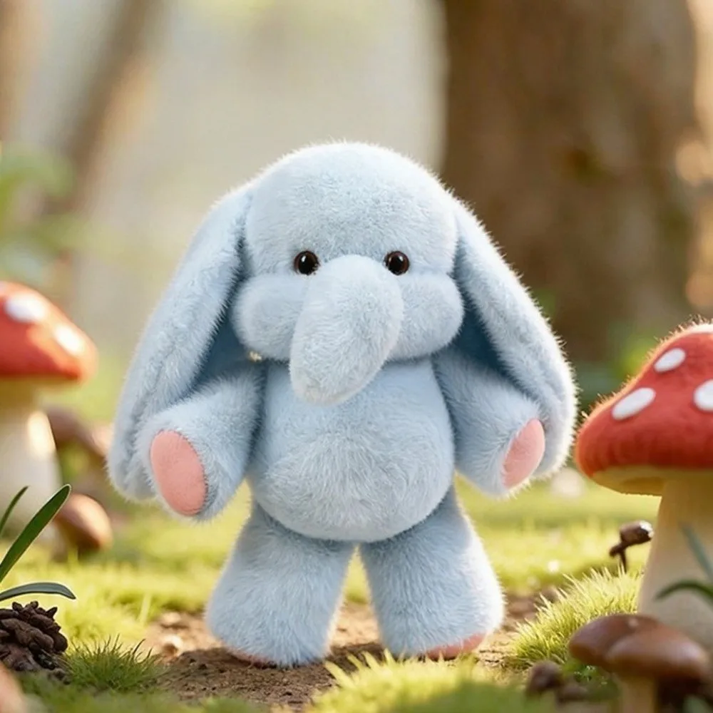 Elefant och tvättbjörn gosedjur som mjuk och fluffig plyschkudde för kramar 4 Elefant och tvättbjörn gosedjur som mjuk och fluffig plyschkudde för kramar - Bild 4