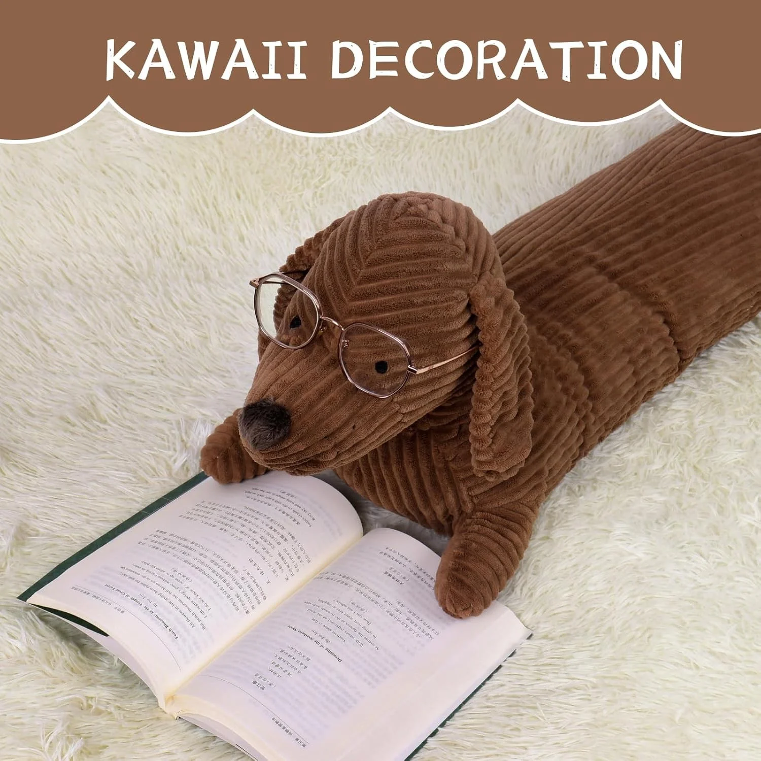 Dachshund som hundgosedjur, lång kroppskudde med söt och rolig stil, 50–110 cm 4 Dachshund som hundgosedjur, lång kroppskudde med söt och rolig stil, 50–110 cm - Bild 4