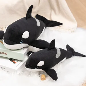 Naturtrogna plyschkuddar som sea animals gosedjur i flera varianter, 40–50 cm