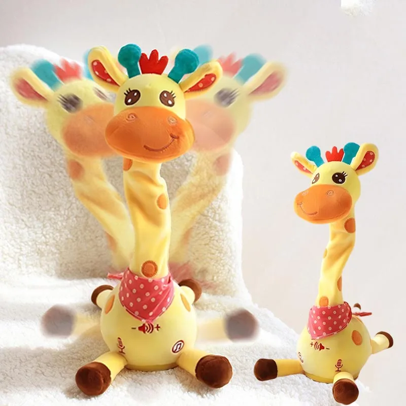 Dansande och talande giraffe gosedjur som upprepar vad du säger, svänger, lyser och spelar 10 sånger 3 Dansande och talande giraffe gosedjur som upprepar vad du säger, svänger, lyser och spelar 10 sånger - Bild 3