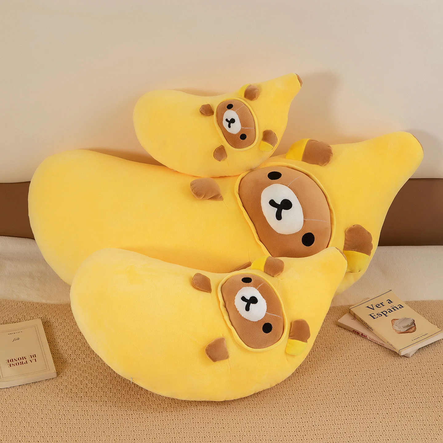 Rilakkuma gosedjur i Banana-serien, dekorativ superlång soffkudde, 35–80 cm, present 4 Rilakkuma gosedjur i Banana-serien, dekorativ superlång soffkudde, 35–80 cm, present - Bild 4