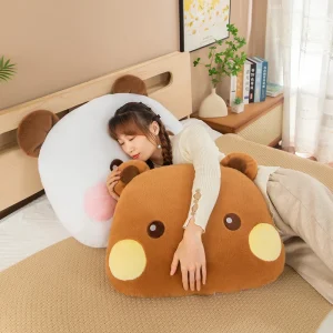 Kawaii Bubu Dudu och Mitao Cat, panda katt gosedjur och kuddar för barn, 60–80 cm