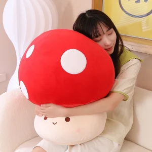 Plyschkudde som kawaii-gosedjur med svampmotiv, mjuk design i flera figurvarianter