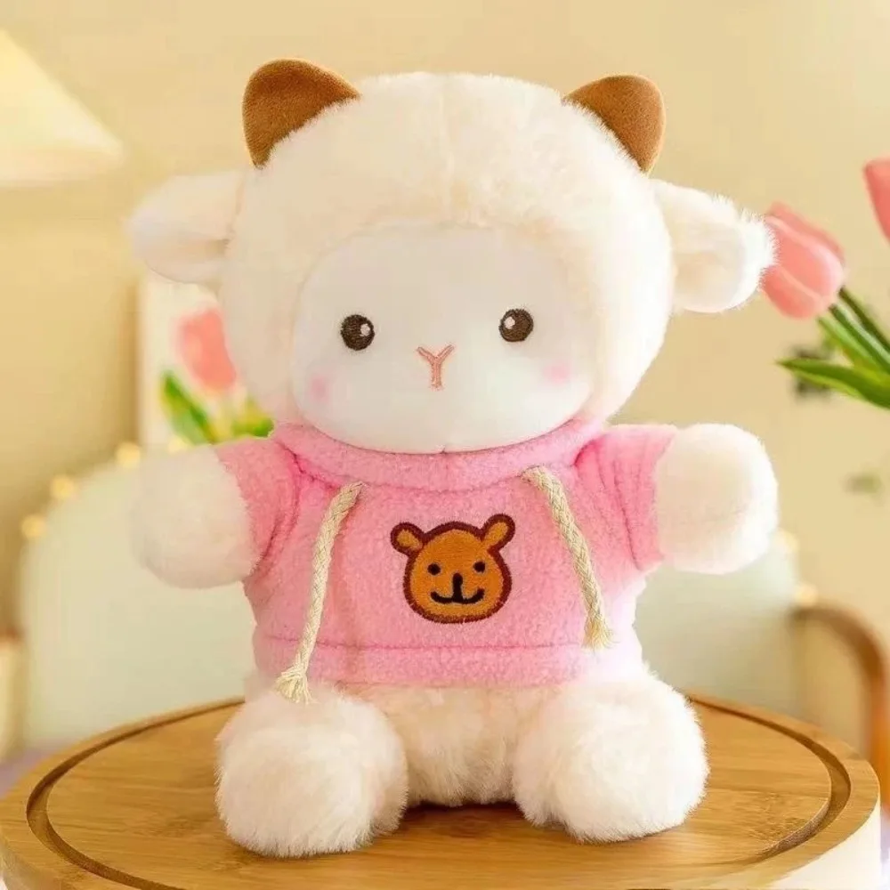 Kanin gosedjur som kramkudde med får, björn och alpacka i kawaii-stil med persikoblomma 9 Kanin gosedjur som kramkudde med får, björn och alpacka i kawaii-stil med persikoblomma - Bild 9