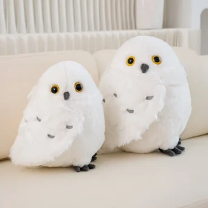 Nighthawk-uggla gosedjur som verklighetstrogen ugglakudde i kawaii-stil, 30–36 cm 11 Nighthawk-uggla gosedjur som verklighetstrogen ugglakudde i kawaii-stil, 30–36 cm