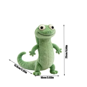 King George Movie-karaktärer gosedjur med realistisk form, grön variant, 25 cm