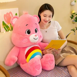 Care Bears björn gosedjur, 30 cm, med söt kawaii-regnbåge och färgstark animestil