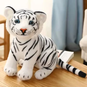 23 cm mjukt tiger gosedjur med babyutseende, skogstema och kuddeform för barn 11 23 cm mjukt tiger gosedjur med babyutseende, skogstema och kuddeform för barn