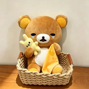 Rilakkuma och Korilakkuma mjukisdocka med kaninleksak och filt, söt gråtande animefigur 11 Rilakkuma och Korilakkuma mjukisdocka med kaninleksak och filt, söt gråtande animefigur